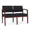 Lesro 2 Seat Tandem Seating W/ No Center Arm, 44 in W 26 in L 31.5 in H, Lenox Series LW2101 - alternate 1